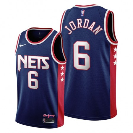 Maillot Basket Brooklyn Nets DeAndre Jordan 6 Nike 2021-22 City Edition Throwback 90s Swingman - Homme